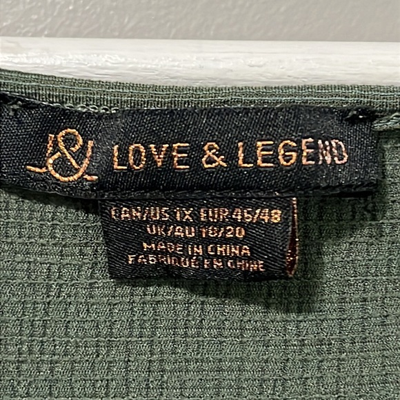 Love & Legend Cap Sleeve Green Tiered Midi Dress - Picture 12 of 12